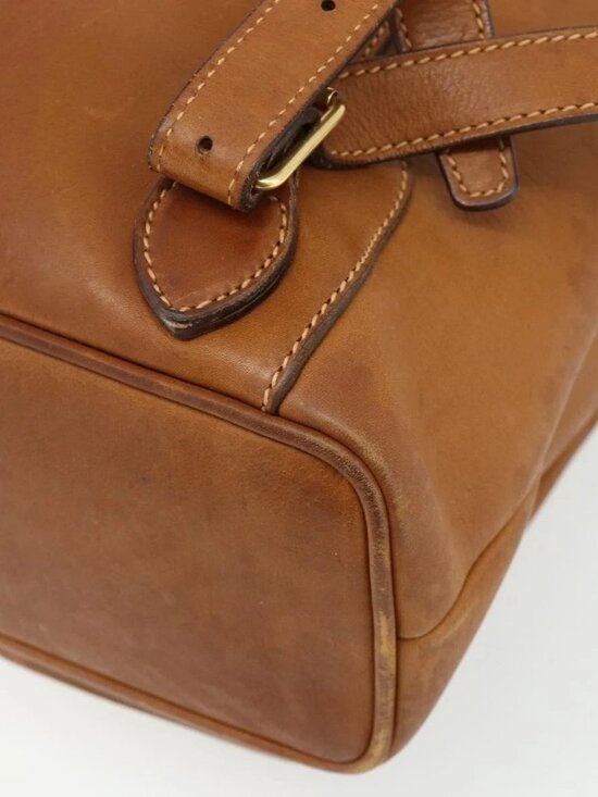 GUCCI Bamboo Backpack Leather Brown Gold 003 58 0016 Auth main image 13